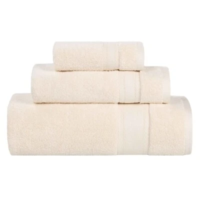 Belmont Zero Twist Cotton Medium Weight Soft Absorbent 3 Piece Towel Set - Image 1 of 4
