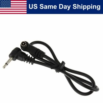 3.5mm Plug to Male Flash PC Sync Cord Cable 12" 12 inch for Studio Photography - Image 1 of 4