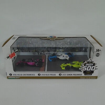 2021 Indianapolis 500 Podium 3 PC Set 1/64 Diecast Model Cars Greenlight 11523 - Image 1 of 4