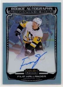 2022 2022-23 O-Pee-Chee Platinum Rookie Autographs Rainbow #RFH Filip Hallander - Picture 1 of 2
