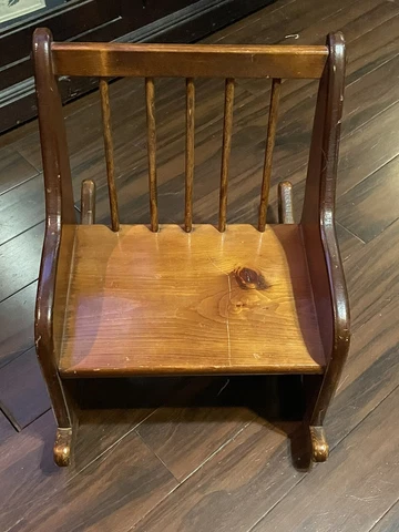 Solid wood handmade child’s rocking chair￼ Home decor ~ Furniture Cover