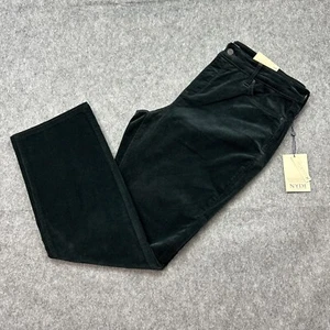 NYDJ Marilyn Straight Corduroy Pants Women's Size 16 Petite High Waist Black NWT - Picture 1 of 14