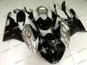 For 2015-2016 BMW S1000RR Silver Black ABS Injection Mold Bodywork Fairing Kit - Picture 1 of 10