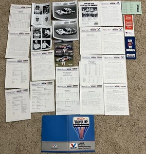 1987 Team Valvoline Pontiac Media Press Kit #75 Neil Bonnett #50 Greg Sacks - Picture 1 of 12