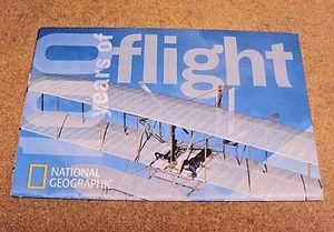 National Geographic December 2003 Map 100 Years of Flight History Aviation - Picture 1 of 2