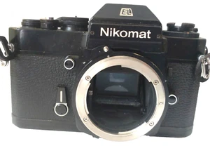 Nikon Nikomat EL Black SLR Film Camera No. 5541998 - Picture 1 of 8