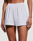 $44 P Jamas Women White High Rise Popsicles Pima Cotton Shorts Sleepwear Size XS