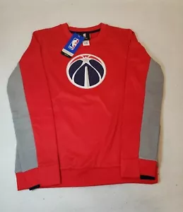 NBA Red Sweatshirt. YOUTH Med 10/12. Washington Wizards Basketball. Gray blocks. - Picture 1 of 10