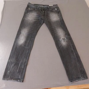 Diesel Jeans Para Hombres 34x32 Negro Denim Darron Ajustado Cónico Informal Botón Mosca Pantalones - Imagen 1 de 19