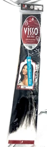 Bobbi Boss 100% Remi Human Hair Remi Viso Natural Yaky 18" - Color 1B - Picture 1 of 4