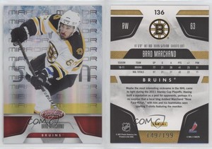 2011-12 Certified Mirror Red /199 Brad Marchand #136