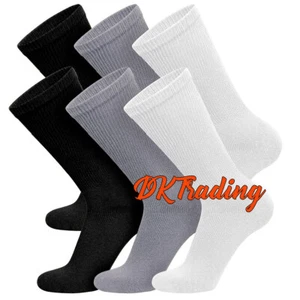 6-12 Paar Männer Frauen Baumwolle Diabetiker nicht bindende Neuropathie Crew Socken - Bild 1 von 14