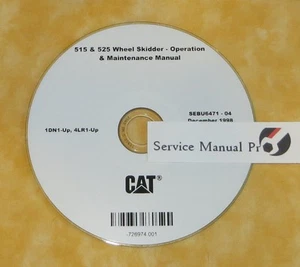 SEBU6471 CAT 515 525 Wheel Skidder Operation Maintenance Manual CD. 1DN 4LR - Picture 1 of 1