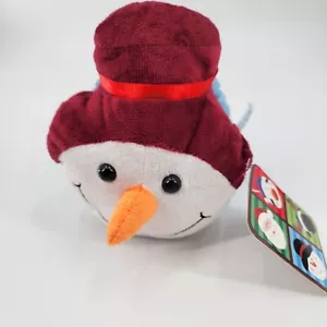 Kellytoy Schneemann Plüschwürfel Kuscheltier Spielzeug 7"" Neu mit Etikett Strumpf Stuffer Weihnachten - Bild 1 von 11
