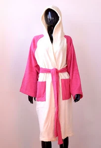 Accappatoio Donna in spugna 100% cotone Taglia Unica - Made in Italy - Imagen 1 de 5
