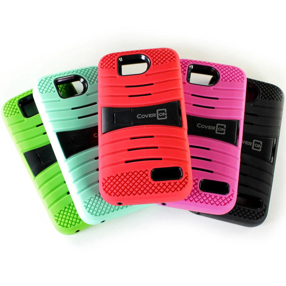 Funda protectora híbrida con soporte para teléfono para ZTE Overture 2 Maven Fanfare Foto 1 de 1