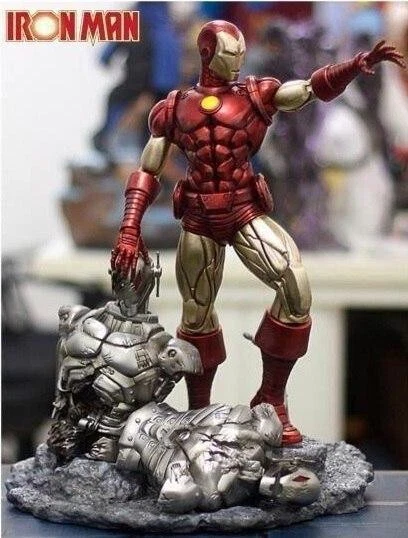 Iron Man vs. Ultron Resin Skulptur Statue Modellbausatz unbemalt/unmontiert - Bild 1 von 1