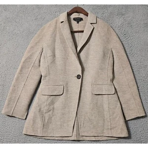 Blazer St. John Doble Cara Mezcla Lana Angora y Cachemira Cosido a Mano Talla Pequeña - Imagen 1 de 8