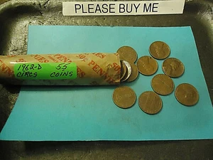 1962-D ROLL OF CENTS L@@K S&H-C/S - Picture 1 of 2