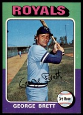 1975 Topps George Brett  NR-MINT  (st) RC Kansas City Royals #228