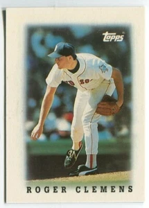 1988 Topps Mini #2 Roger Clemens Boston Red Sox - Picture 1 of 2