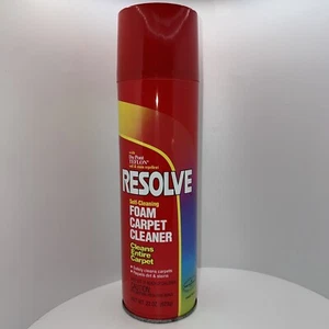 VTG Bottle 22 Oz. Self - Cleaning Foam Carpet Cleaner Resolve NOS Prop - Picture 1 of 6