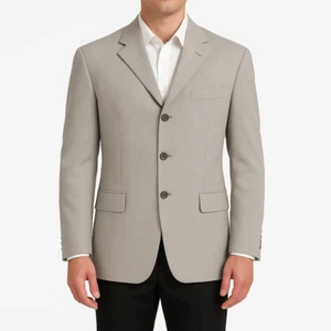 Bachrach Light Beige Linen blend Blazer 38 Short 3 Button sport coat Jacket - Picture 1 of 10