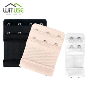 Flexible Women Bra Extension Clip On Strap Elastic 2 Rows Underwear Extender 7D - Picture 1 of 18