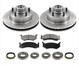 For 1985-1997 B1500 Vans W/ Rear ABS Braking System Brake Rotors Pads Bearings - Picture 1 of 6