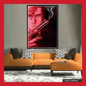 TOILE AFFICHE NICKY LARSON CITY HUNTER POSTER PHOTO MANGA JAP ANIME FIGURINE DVD - Imagen 1 de 2