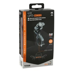 SUPPORTO DA MANUBRIO PORTA SMARTPHONE LAMPA OPTI COMBO TITAN SERIES IN METALLO - Picture 1 of 6