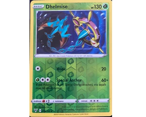 DHELMISE 019/185 Reverse HOLO Vivid Voltage Pokemon Card TCG MINT - Picture 1 of 1