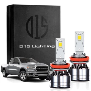 H11 LED Headlight Fog Light Bulbs for 2019-2022 Ram 1500 Big Horn Tradesman - Bild 1 von 4
