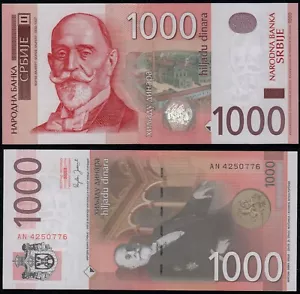 Serbien 1000 Dinara (P52) 2006 UNC - Bild 1 von 1