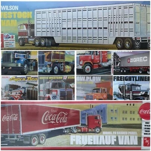 AMT 1/25 Trucks & Trailers New Plastic Model Kit Truck Trailer 1 25 Mr Models - Picture 1 of 13