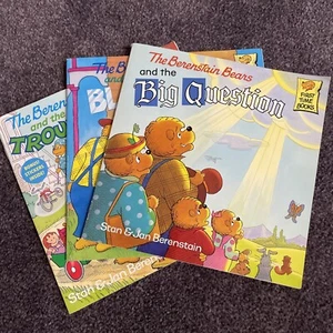 Lot Of 3 Paperback Berenstain Bears First Time Books Blame Game Trouble Question - Picture 1 of 8