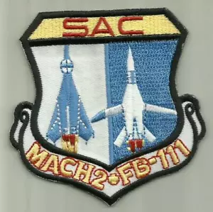 SAC MACH 2 FB-111 Aardvark USAF PATCH SUPERSONIC BOMBER AIRCRAFT PILOT USA FLY - Picture 1 of 2