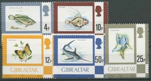 Gibraltar 1977 Flora und Fauna Schwertfisch Schmetterling 353/61 III postfrisch - Bild 1 von 1