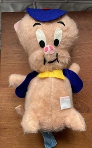 1971 Vintage plush Porky Pig 13” Mighty Star Warner Bros. - Picture 1 of 5