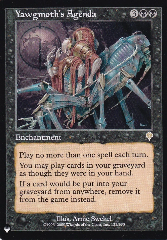 MTG Yawgmoth's Agenda INV - Image 1 of 1