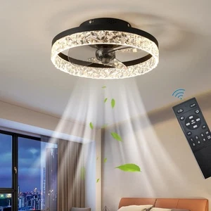 Quiet Ceiling Fans with Lights Remote Control, Modern Lighting Fan Ceiling Light - Picture 1 of 30