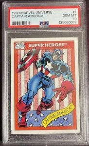 Marvel Universe Captain America #1 1990 PSA 10 Gem Mint - Picture 1 of 2