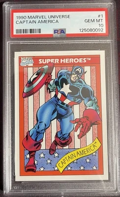 Marvel Universe Captain America #1 1990 PSA 10 Gem Mint - Image 1 of 2