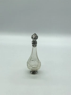 1 Joli flacon à Sel XIXème Argent et verre Poinçons à déterminer - Photo 1/4
