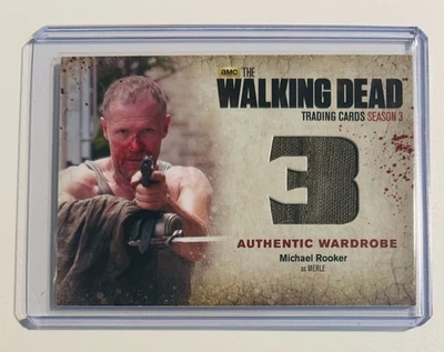 Tarjeta de Armario Auténtica THE WALKING DEAD Temporada 3 Michael Rooker como Merle M51 Foto 1 de 2