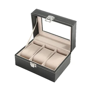Hot Sale PU Leather Display Storage Collection Organizer Watch Box for Men Watch - Picture 1 of 22