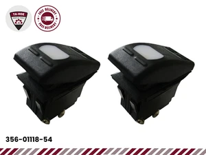 356-01118-54 Fits Boat Marine Hardware Rocker Switch ON-OFF 12V 3P SPST x2 PCS - Picture 1 of 8