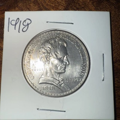 1918 LINCOLN CENTENNIAL COMMEMORATIVE HALF DOLLAR - WG12 - Image 1 of 3