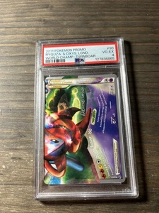 2011 POKEMON WORLD CHAMPIONSHIPS PROMO TWINBOAR RAYQUAZA & DEOXYS LEGEND PSA 4 - Picture 1 of 3