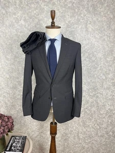 Polo Ralph Lauren Charcoal Wool 2 Piece Slim fit Formal Suit 38, EU 48 W32 L30 - Picture 1 of 15
